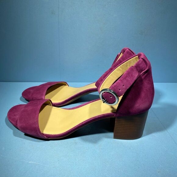 MICHAEL MICHAEL KORS Womens Purple Two-Piece Lena Round Toe Leather Sandals 10 M - Picture 4 of 8